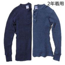 Load image into Gallery viewer, JELADO &quot;ATHLETIC BRAND&quot; 10/- Henry Neck Mega Thermal Indigo [AB94221ID]
