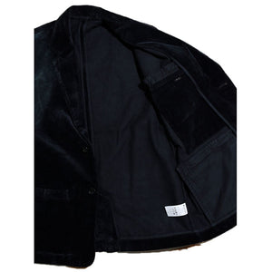 Porter Classic Corduroy Classic Jacket - BLACK - Porter Classic Corduroy Jacket [PC-018-1166]