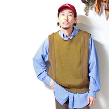 将图片加载到图库查看器，USED​​ Remake Ducking Knit Vest (European Military Wool Knit Vests) Remake military wool vest [SV056]
