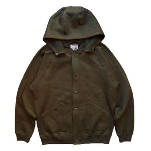 Stevenson Overall Co. Detachable Hooded Athletic Jacket - DA (Olive) [SO-DA]