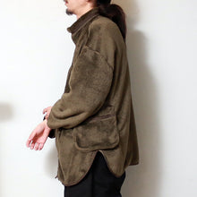 将图片加载到图库查看器，PORTER CLASSIC HIGHLOFT FLEECE SHIRT JKT - Porter Classic High Loft 羊毛衬衫夹克（橄榄色）（黑色）[PC-022-2006]

