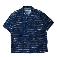 Porter Classic ALOHA SHIRT INDIGO OCEAN Porter Classic Hawaiian Shirt Indigo Ocean (INDIGO) [PC-024-2160]