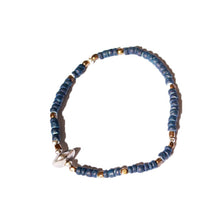 画像をギャラリービューアに読み込む, Sunku Indigo Dye Beads Bracelet (S beads) [SK-013-E]

