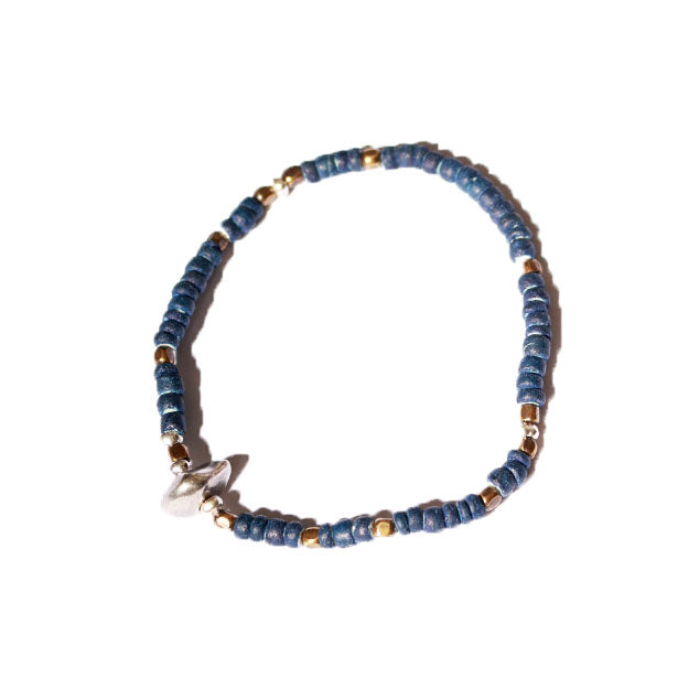 Sunku Indigo Dye Beads Bracelet (S beads) [SK-013-E]