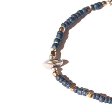 画像をギャラリービューアに読み込む, Sunku Indigo Dye Beads Bracelet (S beads) [SK-013-E]
