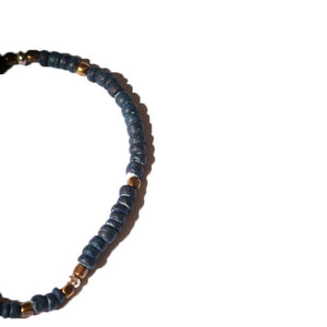 Sunku Indigo Dye Beads Bracelet (S beads) [SK-013-E]
