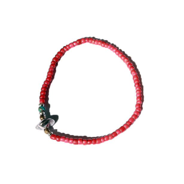 Sunku 老白心珠手链（红色）[SK-203]