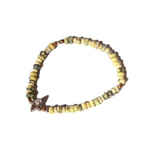 SunKu Yellow Turquoise 1 Strand Bracelet [SK-291-E]