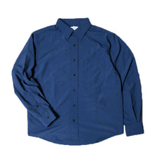 Load image into Gallery viewer, MOSSIR Port Town Mosir Supplex Nylon Long Sleeve Shirt (Navy) [MOST006]
