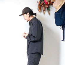 Load image into Gallery viewer, MOSSIR Port Town Mosir Supplex Nylon Long Sleeve Shirt (Black) [MOST006]

