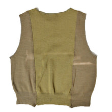 将图片加载到图库查看器，USED​​ Remake Ducking Knit Vest (European Military Wool Knit Vests) Remake military wool vest [SV056]
