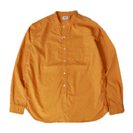 CWORKS Brooklyn/ブルックリン  - band collar shirt（orange）by FINE CREEK [CWST006]