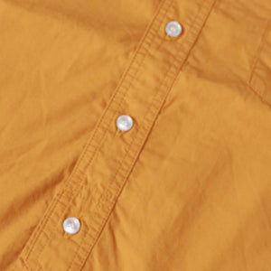 CWORKS Brooklyn/ブルックリン  - band collar shirt（orange）by FINE CREEK [CWST006]