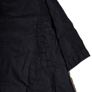 Porter Classic PARAFFIN CORDUROY SWING COAT Porter Classic Paraffin Corduroy Swing Coat (BLACK) [PC-057-1720]