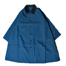 Load image into Gallery viewer, Porter Classic PARAFFIN CORDUROY SWING COAT Porter Classic Paraffin Corduroy Swing Coat (BLUE) [PC-057-1720]

