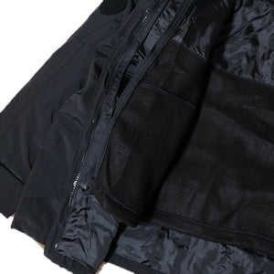 SBB PARKA IMPERM con Liner - US ARMY ECWCS PARK Hooded jacket with fleece liner (BLACK) [3111]