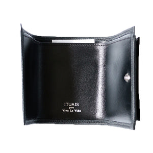 ITUAIS TAURILLON COMPACT WALLET Ituaisu Compact Wallet (Black)