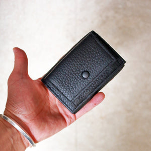 ITUAIS TAURILLON COMPACT WALLET  イトゥアイス コンパクトウォレット  (ブラック)
