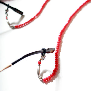 SunKu Glass Holder -3WAY- Sunku Glass Holder Mask Chain 眼镜链项链 (RED) (MIX) (TUQ) [SK-311]