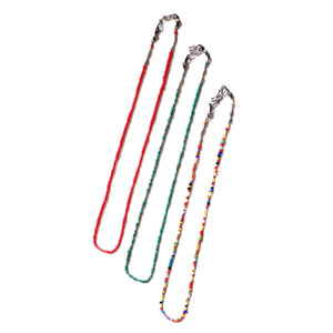 SunKu Glass Holder -3WAY- Sunku Glass Holder Mask Chain Glasses Chain Necklace (RED) (MIX) (TUQ) [SK-311]