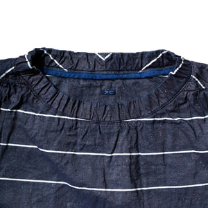 Porter Classic - FISHERMAN'S LINEN SMOCK SHIRT Porter Classic Fisherman's Linen Smock Shirt (NAVY) [PC-021-1834]