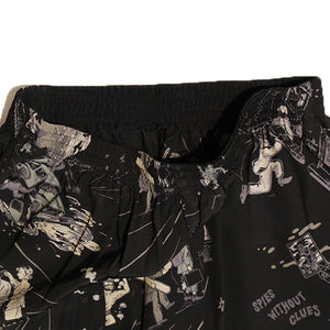 Porter Classic Dropout Spy ALOHA PANTS (THE MISFIT SPIES) Porter Classic Dropout Spy Aloha Pants (BLACK) [PC-024-1866]