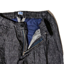 将图片加载到图库查看器，CWORKS Glass - 法式中国休闲裤 - Seaworks Glass Easy Pants (Denim) (Black) [CWPT013]
