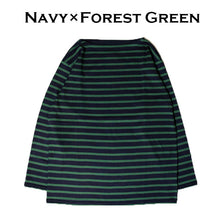 Load image into Gallery viewer, JELADO Malibu Boat Neck Border Tee (Black x Off White) (Navy x Forest Green) [BL72217]
