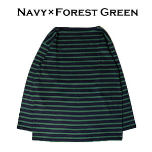 JELADO Malibu Boat Neck Border Tee (Black x Off White) (Navy x Forest Green) [BL72217]