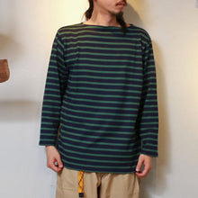Load image into Gallery viewer, JELADO Malibu Boat Neck Border Tee (Black x Off White) (Navy x Forest Green) [BL72217]
