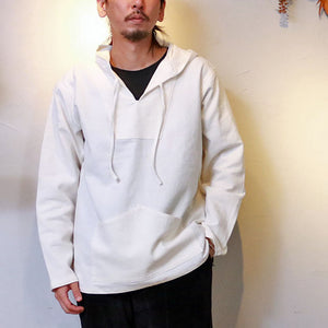 CWORKS Alaia Linen Mexican Parka シーワークス アライア リネン メキシカンパーカー（white）（Black）[CWST009]
