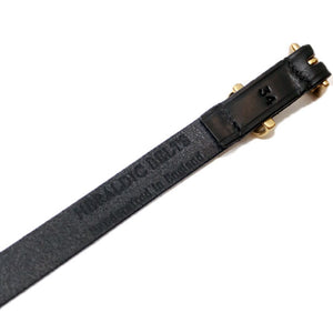 HERALDIC BELTS 3/4inch Bridle Leather Belt ヘラルディックベルト （Black）