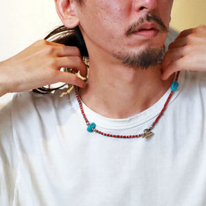SunKu Kingman Turquoise Beads ネックレス＆ブレスレット