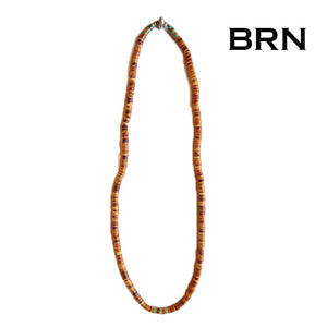 SunKu 黑石贝壳项链和手链 (WHT) (BRN) (PPL) [SK-056]