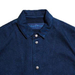 Porter Classic PC KENDO SHIRT JACKET W/SILVER BUTTONS Porter Classic Kendo Shirt Jacket (BLUE) [PC-001-1421]