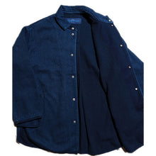 Load image into Gallery viewer, Porter Classic PC KENDO SHIRT JACKET W/SILVER BUTTONS Porter Classic Kendo Shirt Jacket (BLUE) [PC-001-1421]
