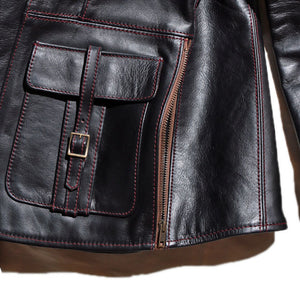 JELADO EASTWEST Leather JKT "SMOKE" Kip Leather ( BLACK ) [5MB-7908]