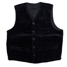 Load image into Gallery viewer, Porter Classic Corduroy Classic vest -BLACK [PC-018-1167]
