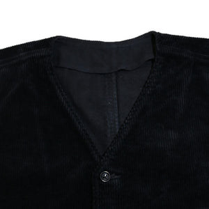 Porter Classic Corduroy Classic vest -BLACK [PC-018-1167]