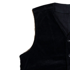 Porter Classic Corduroy Classic vest -BLACK [PC-018-1167]