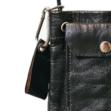Load image into Gallery viewer, ERIGAH FIELD(S) - Shoulder leather pouch (with cigarette pouch portable ashtray)
