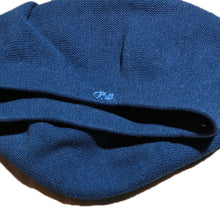 Load image into Gallery viewer, Porter Classic HAND WORK KNIT BERET Porter Classic Handwork Knit Beret (BLUE) (BLACK) [PC-011-701]
