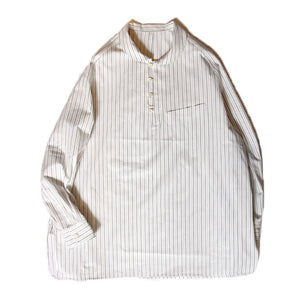 copano86 Twill Stripe French Shirt - Copano Pullover Shirt [CP22AWSH02]