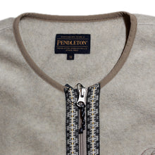 Load image into Gallery viewer, PENDLETON Crew Neck Zip Cardigan (Unisex) Pendleton Crew Neck Zip Cardigan (Ivory) [MN-0475-1006]
