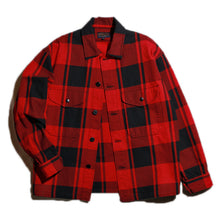 将图片加载到图库查看器，PENDLETON CPO 衬衫夹克 Pendleton CPO 衬衫夹克（红色 x 黑色）[MN-0175-9003]
