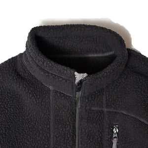 PORTER CLASSIC 羊毛拉链夹克 (POLARTEC) 波特经典羊毛拉链夹克 - POLARTEC（驼色）（黑色）[PC-022-2005]