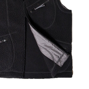 PORTER CLASSIC FLEECE ZIP VEST (POLARTEC) Porter Classic Fleece Zip Vest - Polartec (CAMEL) (BLACK) [PC-022-2004]