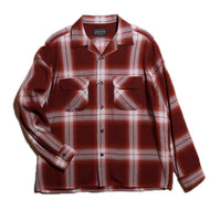 PENDLETON/ Pendleton Open Collar Shirts Brick×Beige [MN-0175-9009]