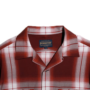 PENDLETON/ Pendleton Open Collar Shirts Brick×Beige [MN-0175-9009]