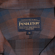 Load image into Gallery viewer, PENDLETON/ Pendleton Open Collar Shirts Brown×Navy [MN-0175-9009]
